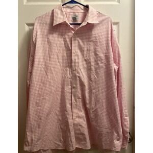 LL Bean Button Down Shirt Mens XLg Pink  Long Sleeve  288292 Preppy, Classic